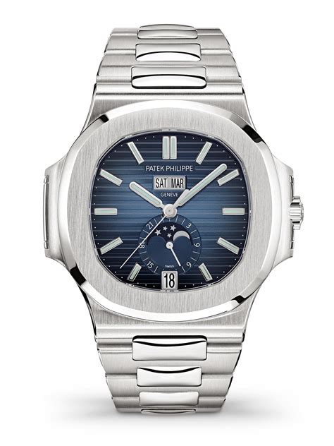 patek philippe nautilus moon phase|patek philippe annual calendar moonphase.